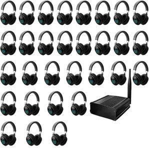 TIMYAAN Party Headset Stereo Silent Disco Earphone Transmitter
